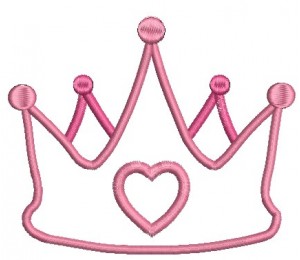 Stickmuster - Prinzessin Krone